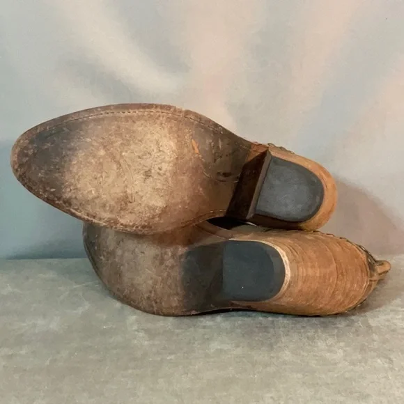 Liberty Black Leather Studded Biker Ankle Boots - Picture 12 of 13